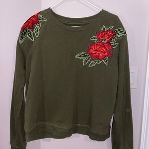 embroidered sweatshirt